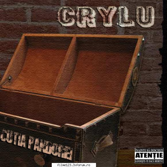 crylu - cutia pandorei (2011)

 

1. crylu - intro (1:30)
2. crylu - la un alt nivel (3:07)
3. crylu