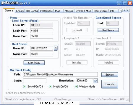 credits: 
created by coders team 
d4.ny, dragon, wufe, xxstephxx 
thanks to: 
lupetto, snfede, zyrel